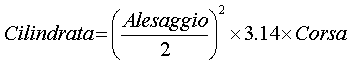 Formula clilindrata